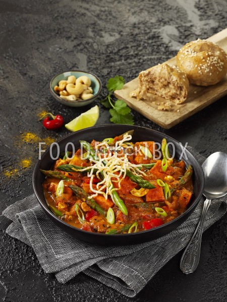 Kürbis-Curry mit Thaispargel