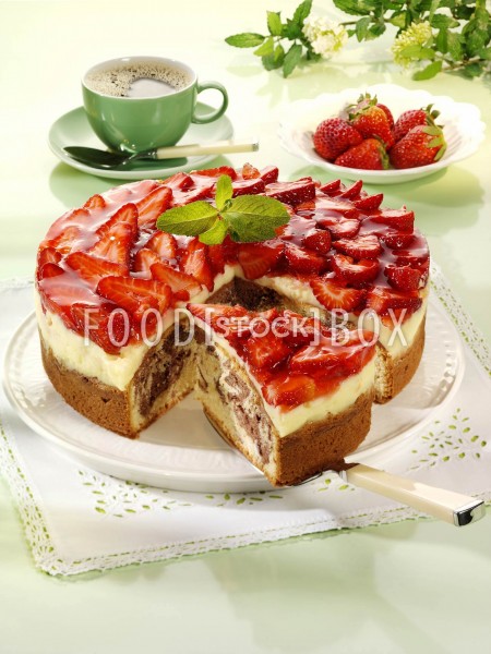 Erdbeer-Marmor-Kuchen