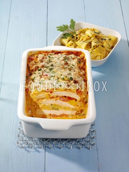 Schnitzel-Paprika-Lasagne