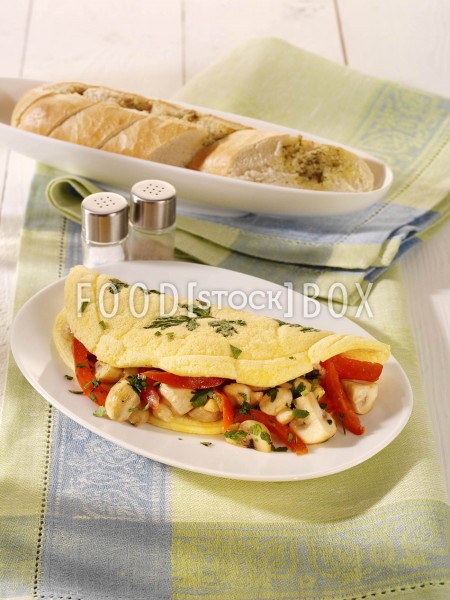 Kräuter-Omelett mit Pilzen / Diabetiker