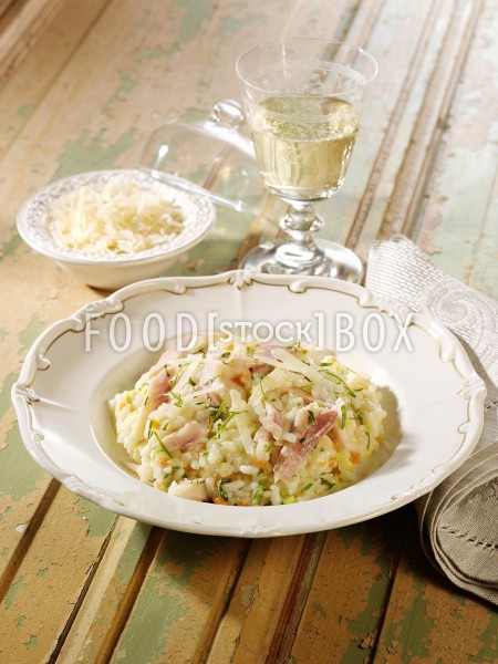 Risotto mit Forelle