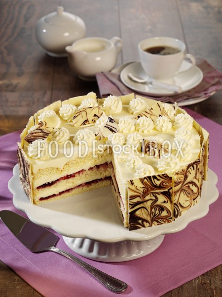 Weiße Schokoladen-Torte