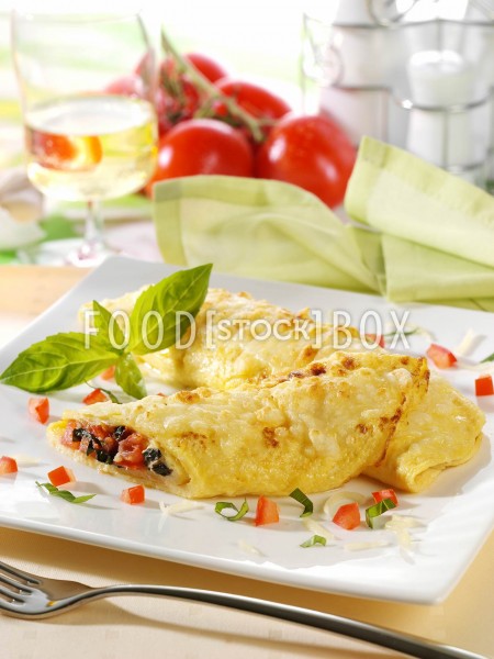 Basilikum-Omelett