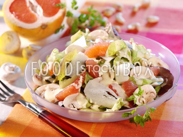 Grapefruit-Eichblatt-Salat