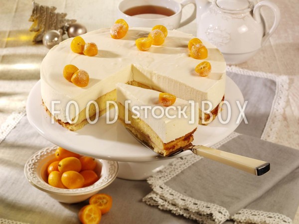 Eierpunsch-Orangen-Torte