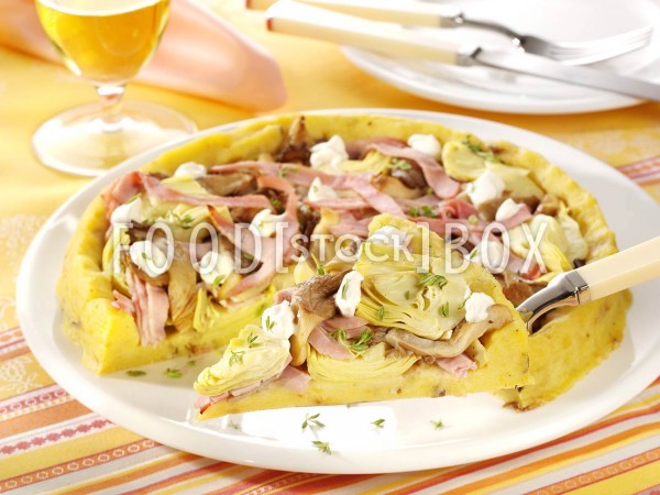 Kartoffel-Quiche mit Pilzen