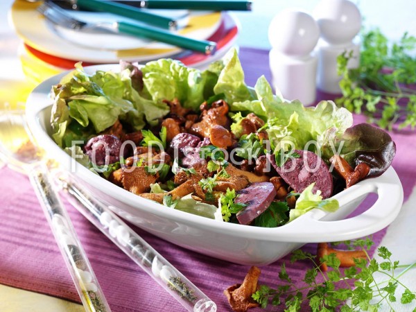 Kräuter-Pfifferling-Salat