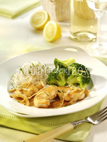 Zitronenschnitzel mit Broccoli