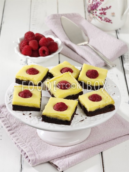 Himbeer-Cheesecake Brownies