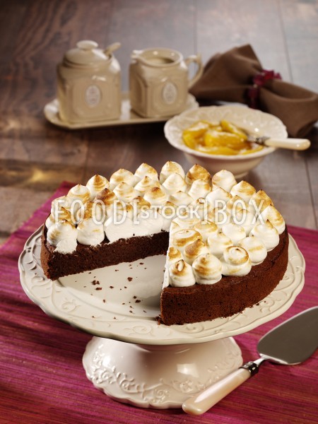 Italienischer Schokoladen-Mousse-Kuchen