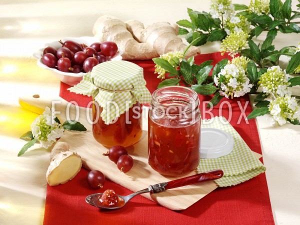 Stachelbeer-Ingwer-Marmelade