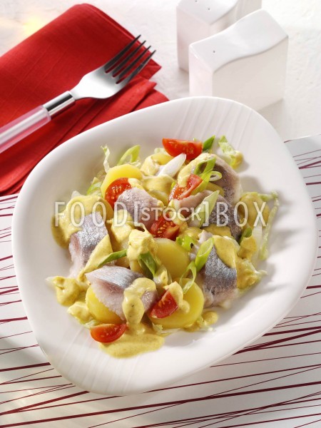Matjes-Salat mit Curry