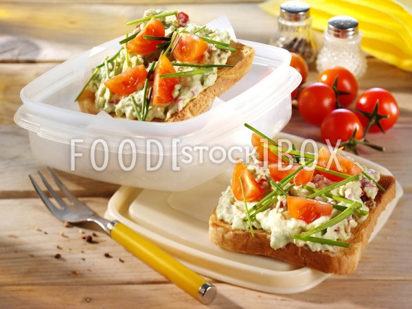 Sandwiches mit Avocadocreme