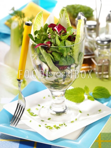 Salat mit Kräutern