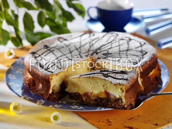Schoko-Käse-Kuchen mit Beerenguss