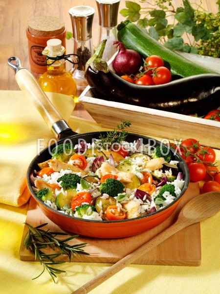 Gemüse-Reis-Pfanne aus der Provence