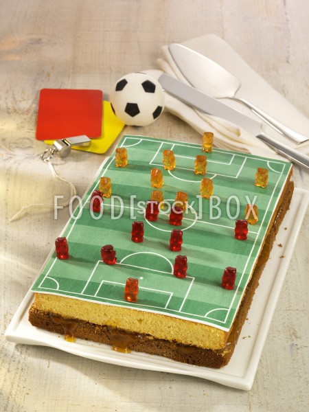 Fußballfeld-Kuchen