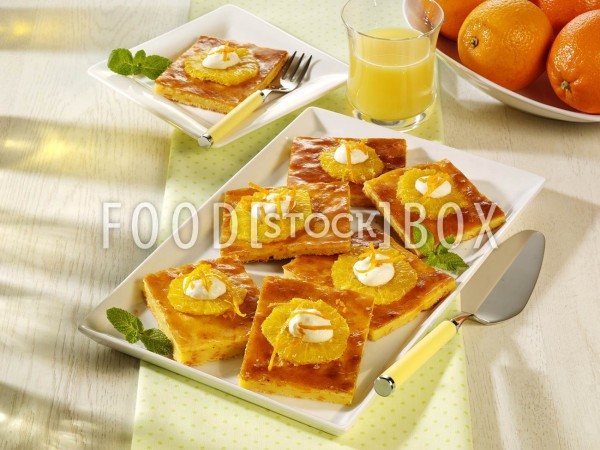 Orangen-Blechkuchen