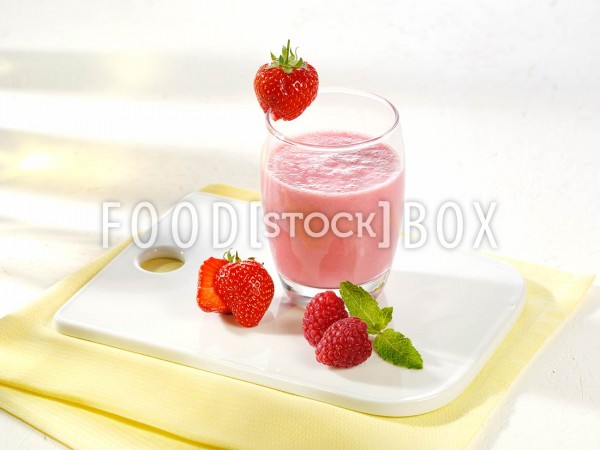 Himbeer-Erdbeer-Shake