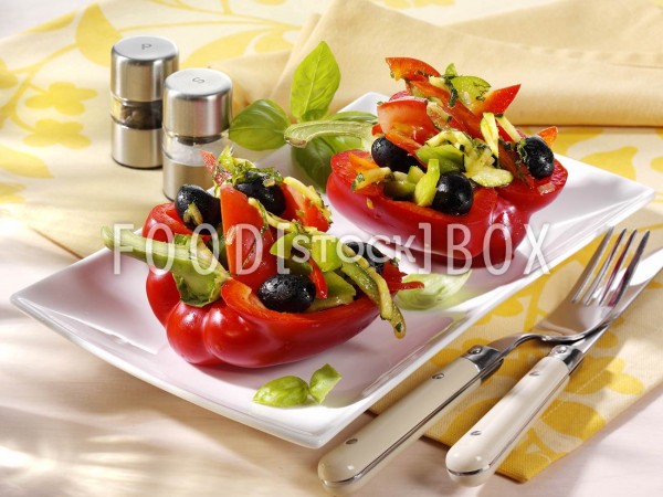 Paprika-Zucchini-Salat / Cholesterinarm