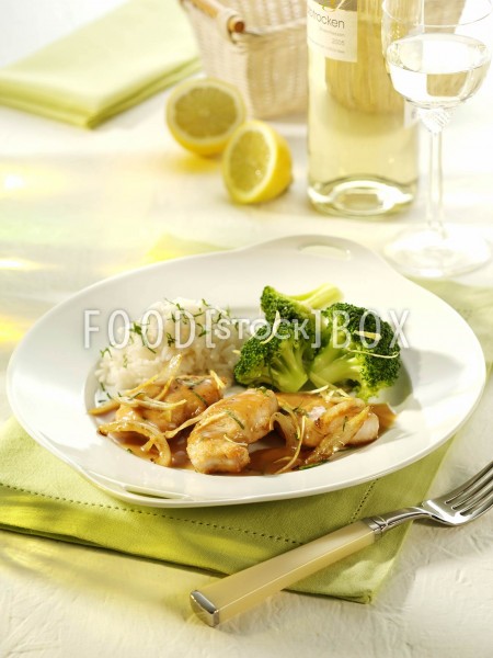 Zitronenschnitzel mit Broccoli