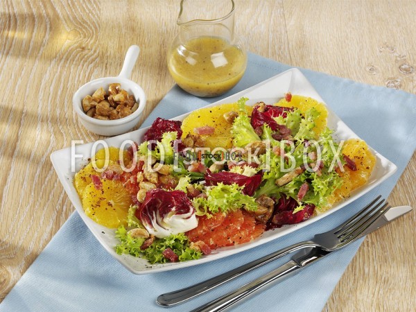 Fruchtiger Endivien-Radicchio-Salat