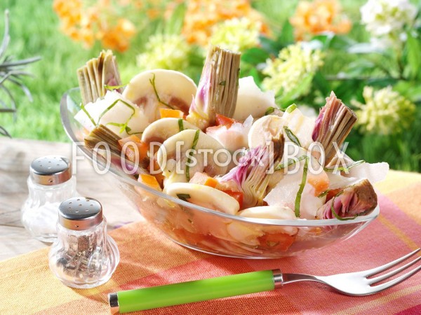 Champignon-Artischocken-Salat