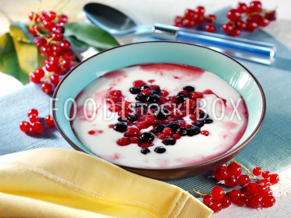 Joghurt-Kaltschale mit frischen Früchten