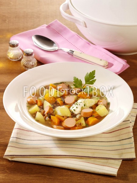 Kartoffel-Linsen-Suppe