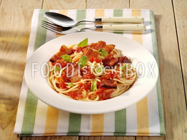 Spaghetti mit Pancetta