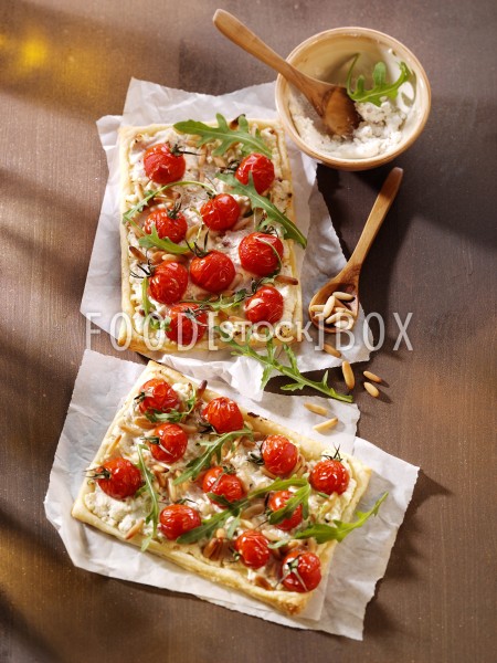 Ricotta-Tarte mit Tomaten