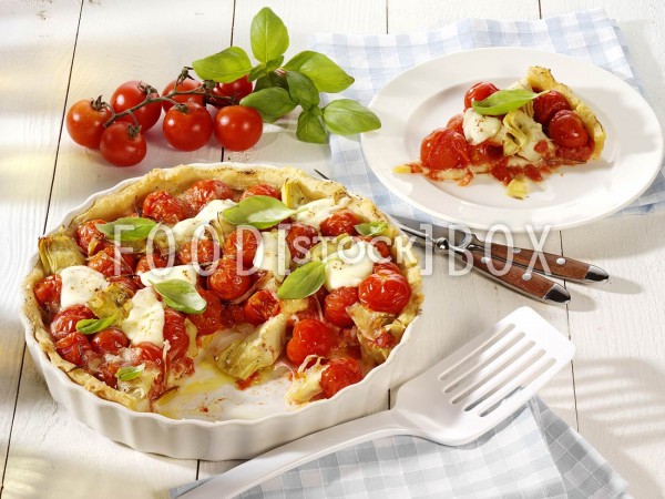 Tomaten-Tarte mit Artischocken