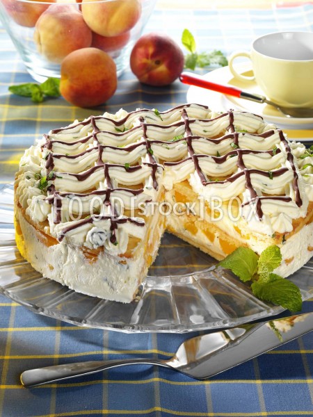 Pfirsich-Doppelstock-Torte