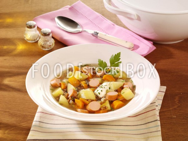 Kartoffel-Linsen-Suppe