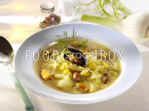 Fenchel-Muschel-Suppe