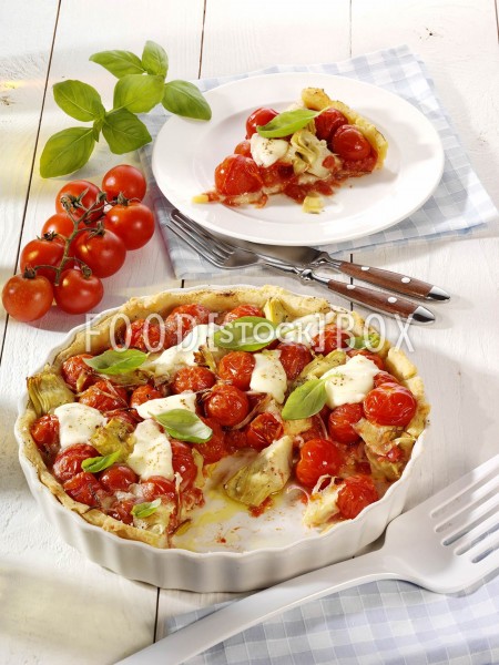Tomaten-Tarte mit Artischocken