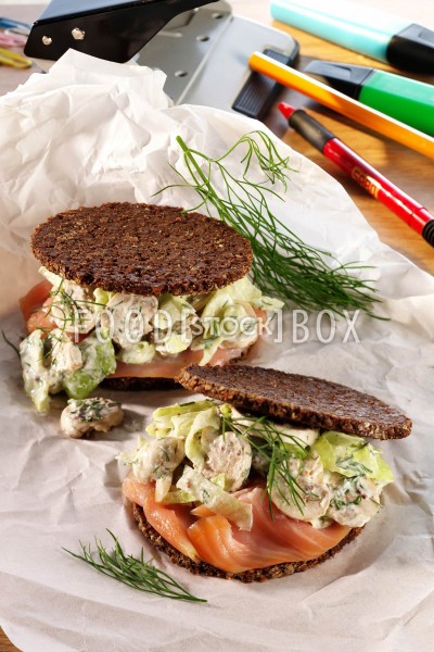 Pumpernickel-Sandwiches