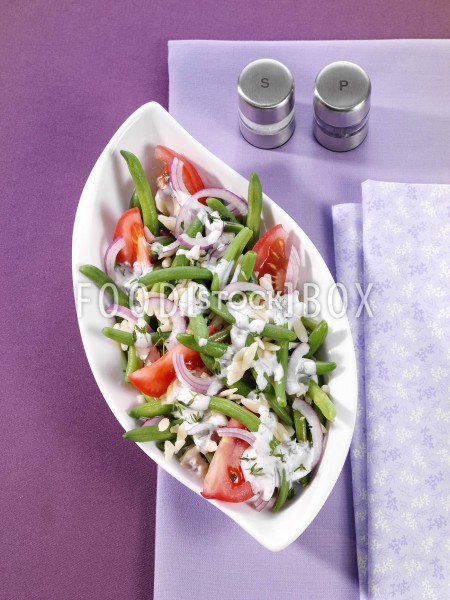 Bohnensalat auf Griechische Art