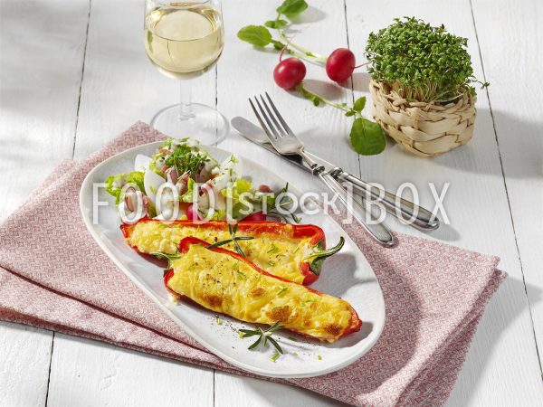Eiersalat mit Paprikaschoten
