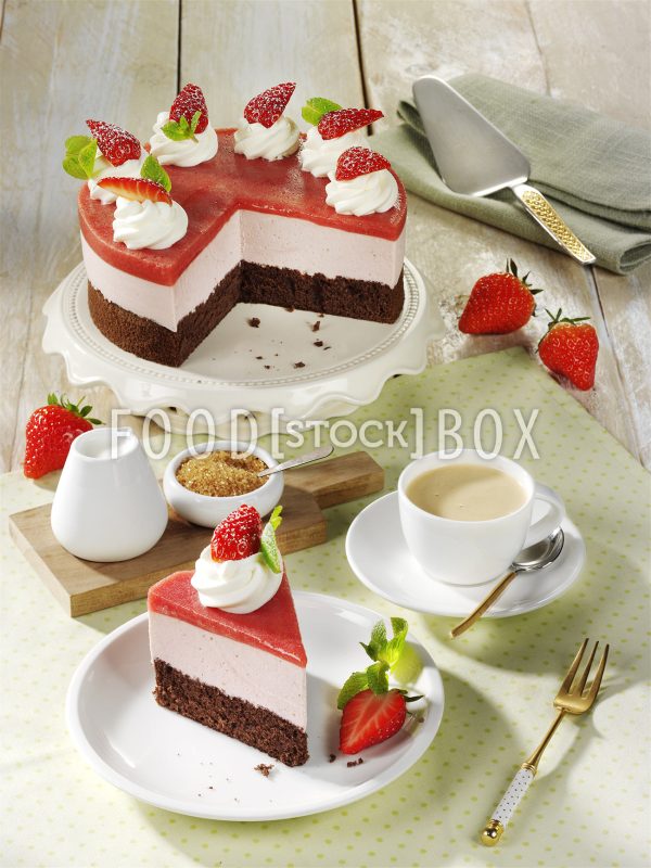 Espresso-Erdbeer-Torte