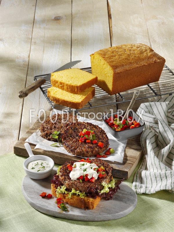 Polentabrot-Burger
