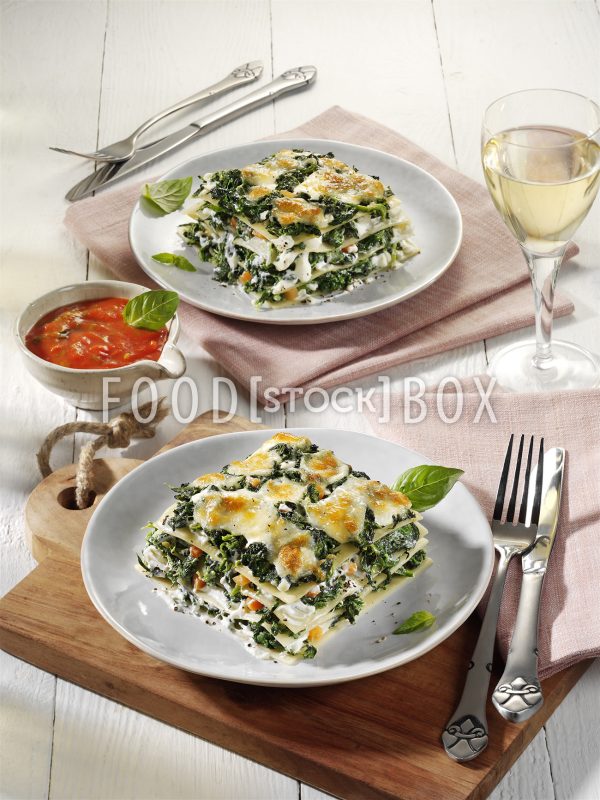 Ricotta-Spinat-Lasagne