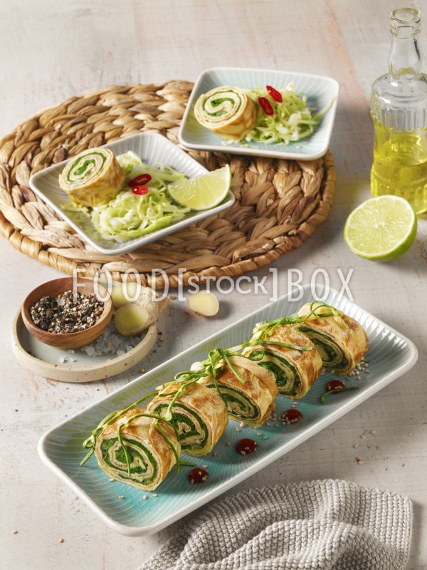 Japanische Omelettrolle