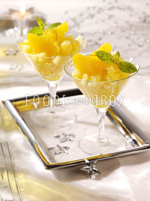 Weihnachtliches Orangensorbet / Diabetiker
