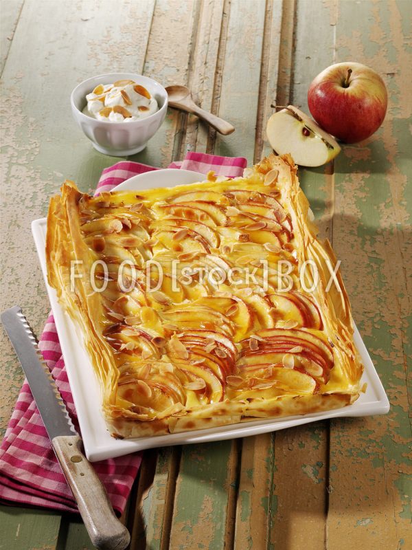 Apfelkuchen mit Filoteig