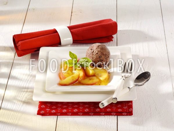 Apfel mit Mandarinensauce / Diabetiker