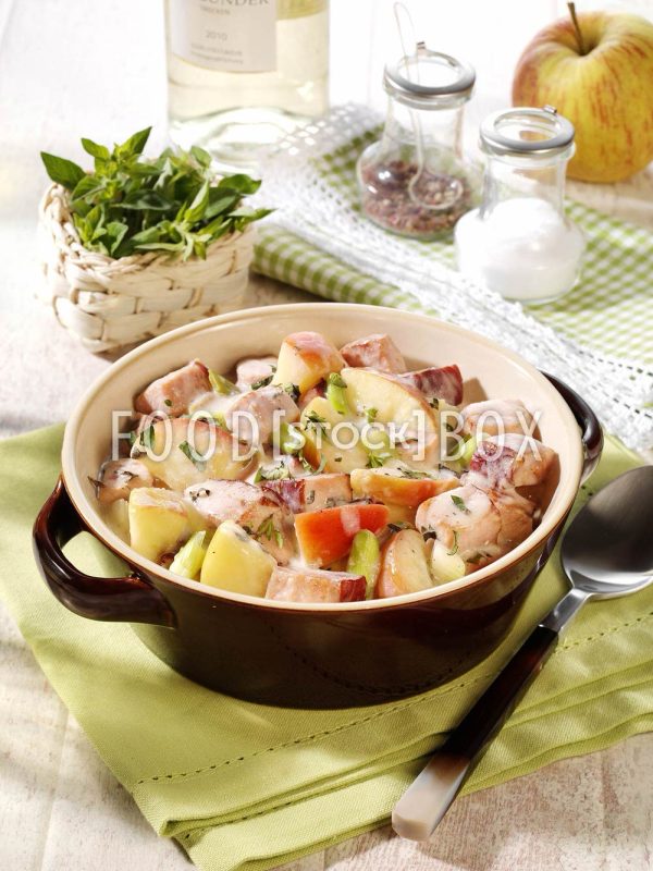 Apfel-Kasseler-Ragout