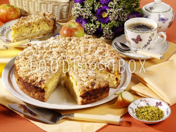 Apfel-Streuselkuchen mit Rahmguss 2