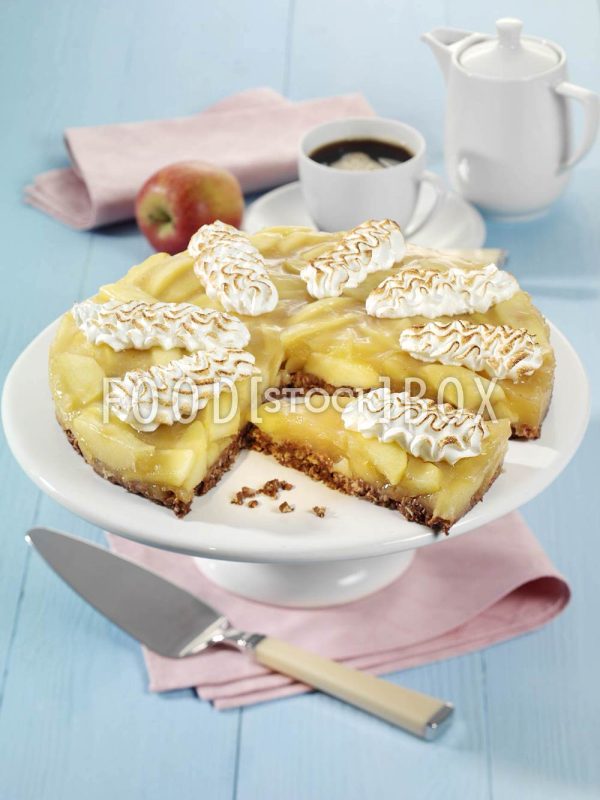 Apfel-Torte mit Pudding