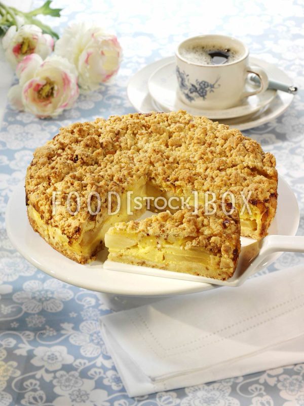 Apfel-Streuselkuchen mit Krokant